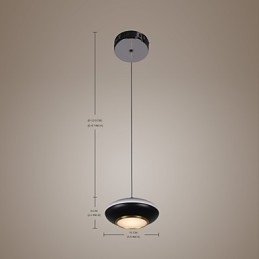 Lampada a sospensione di alta qualità con design moderno a forma di disco volante da 9 W per bar
