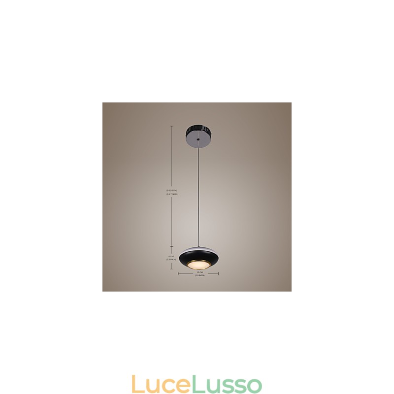 Lampada a sospensione di alta qualità con design moderno a forma di disco volante da 9 W per bar