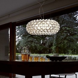 Lampada a sospensione con perline con 1 luce