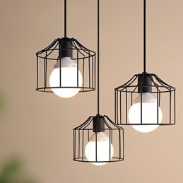 Lampada a sospensione in metallo Country da 1 luce