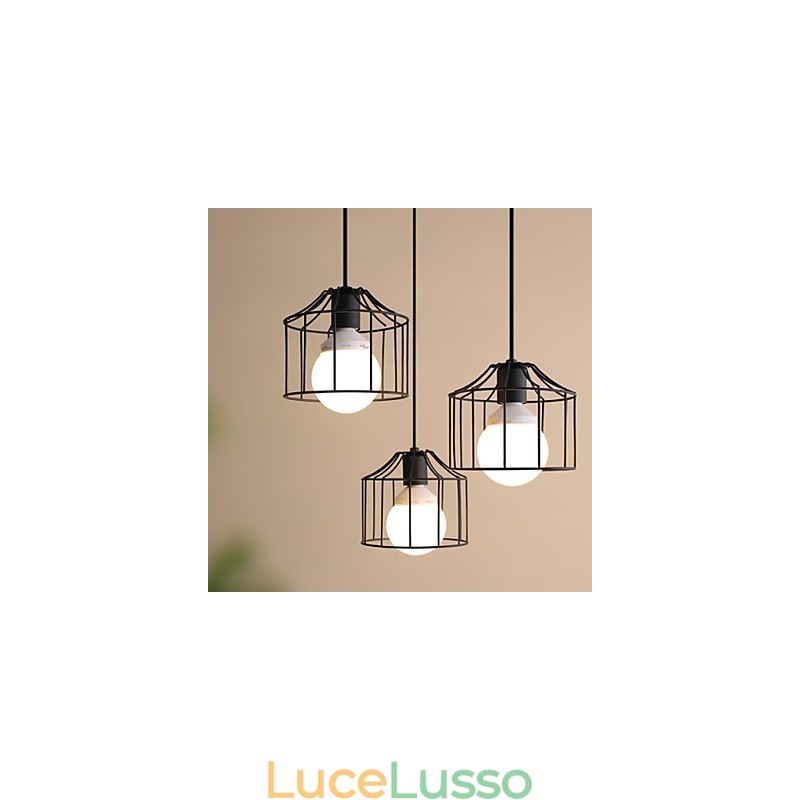 Lampada a sospensione in metallo Country da 1 luce