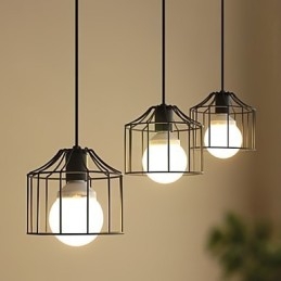 Lampada a sospensione in metallo Country da 1 luce