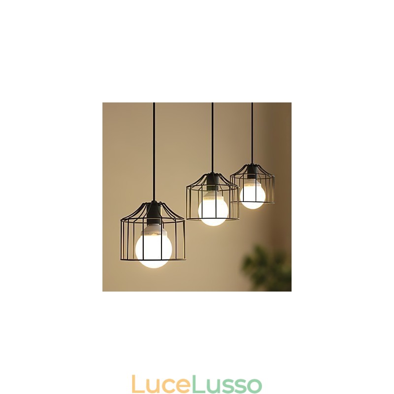 Lampada a sospensione in metallo Country da 1 luce