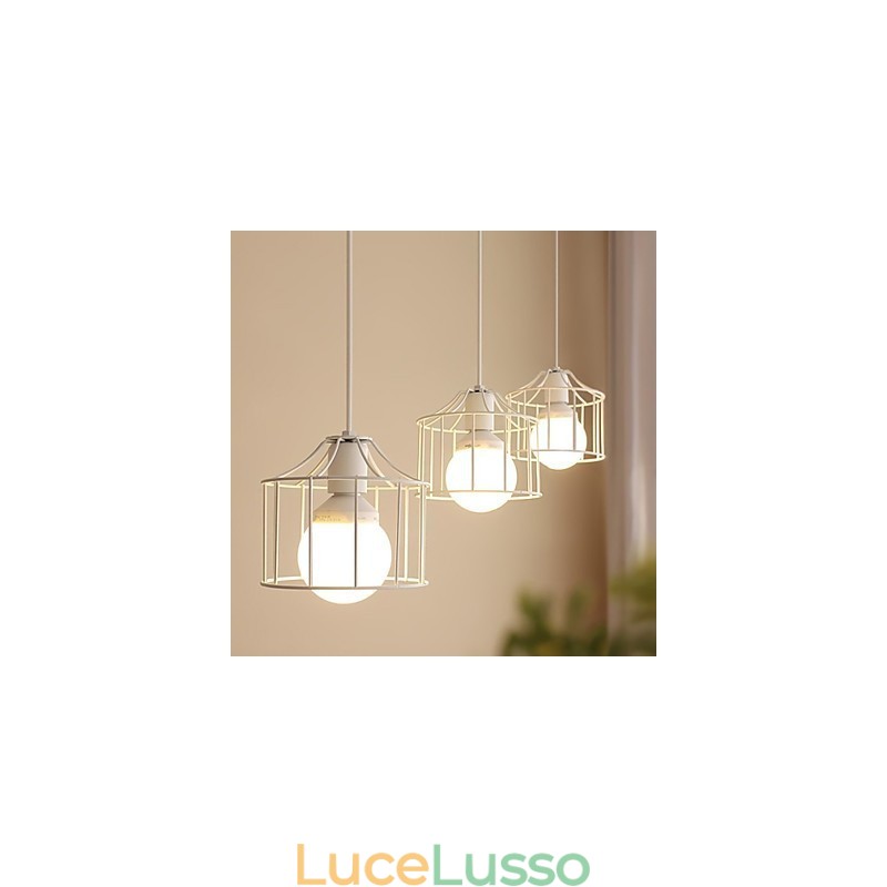 Lampada a sospensione in metallo Country da 1 luce