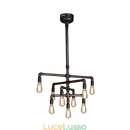 Lampada a sospensione con tubo di regolazione lungo Lampada a sospensione con tubo di regolazione lungo