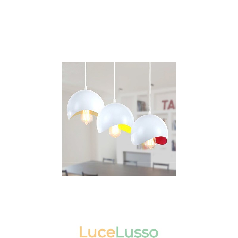 Lampada a sospensione moderna e contemporanea in stile mini dipinto