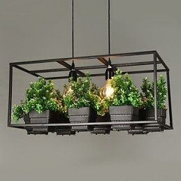 Lampada a sospensione moderna e contemporanea dal design decorativo (non include le piante)