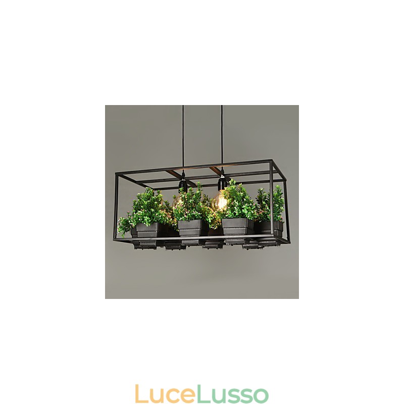 Lampada a sospensione moderna e contemporanea dal design decorativo (non include le piante)