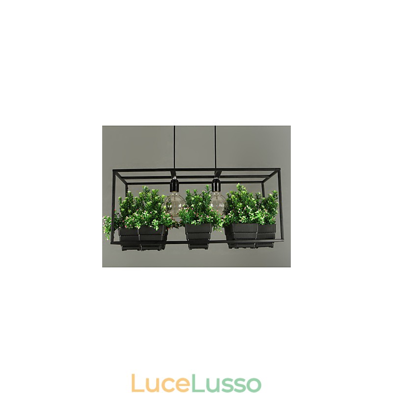 Lampada a sospensione moderna e contemporanea dal design decorativo (non include le piante)