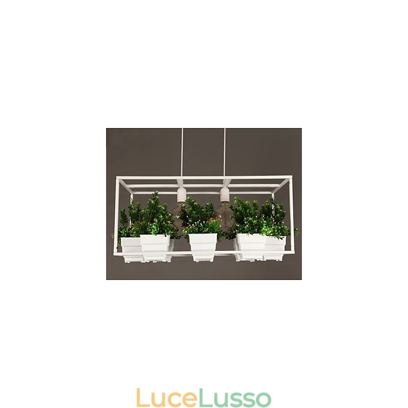 Lampada a sospensione moderna e contemporanea dal design decorativo (non include le piante)