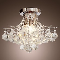 Lampadario moderno in cristallo 3 luci