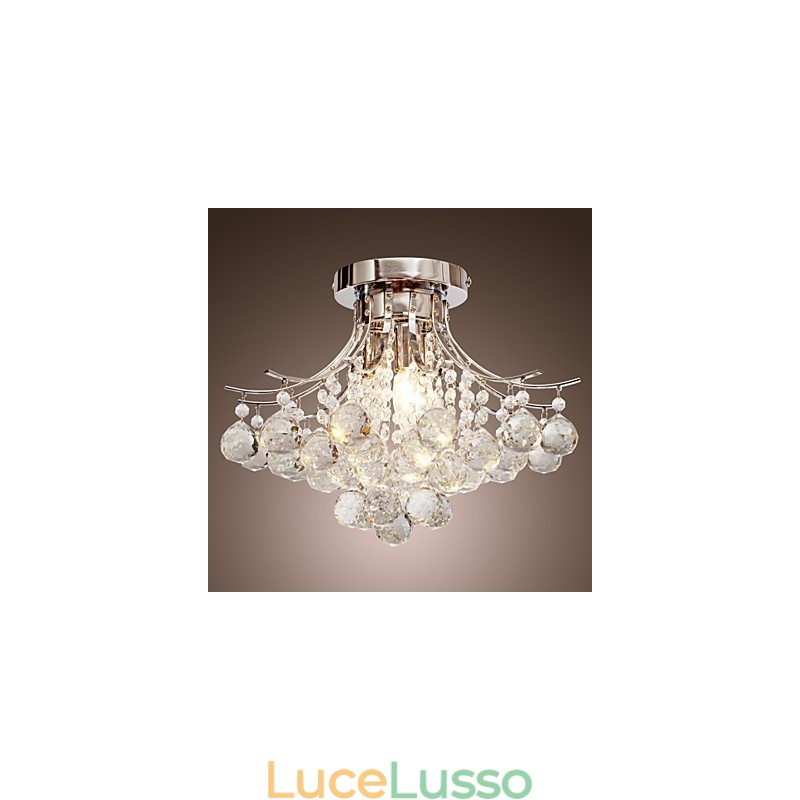 Lampadario moderno in cristallo 3 luci