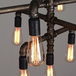 Lampada a sospensione con tubo di regolazione lungo