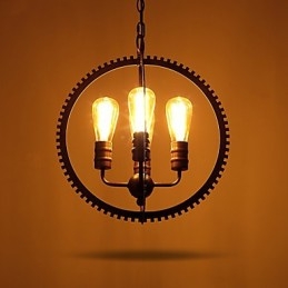 Lampade a sospensione retrò creative Lampadario in ferro battuto in stile country americano