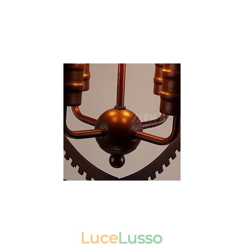Lampade a sospensione retrò creative Lampadario in ferro battuto in stile country americano
