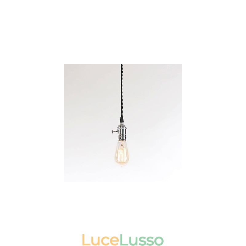Lampada a sospensione in metallo in stile mini vintage classico tradizionale