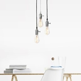 Lampada a sospensione in metallo in stile mini vintage classico tradizionale