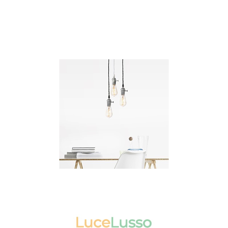 Lampada a sospensione in metallo in stile mini vintage classico tradizionale