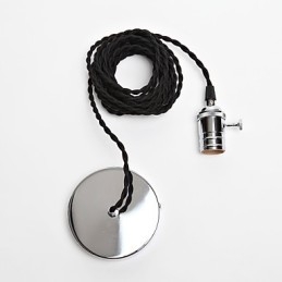 Lampada a sospensione in metallo in stile mini vintage classico tradizionale
