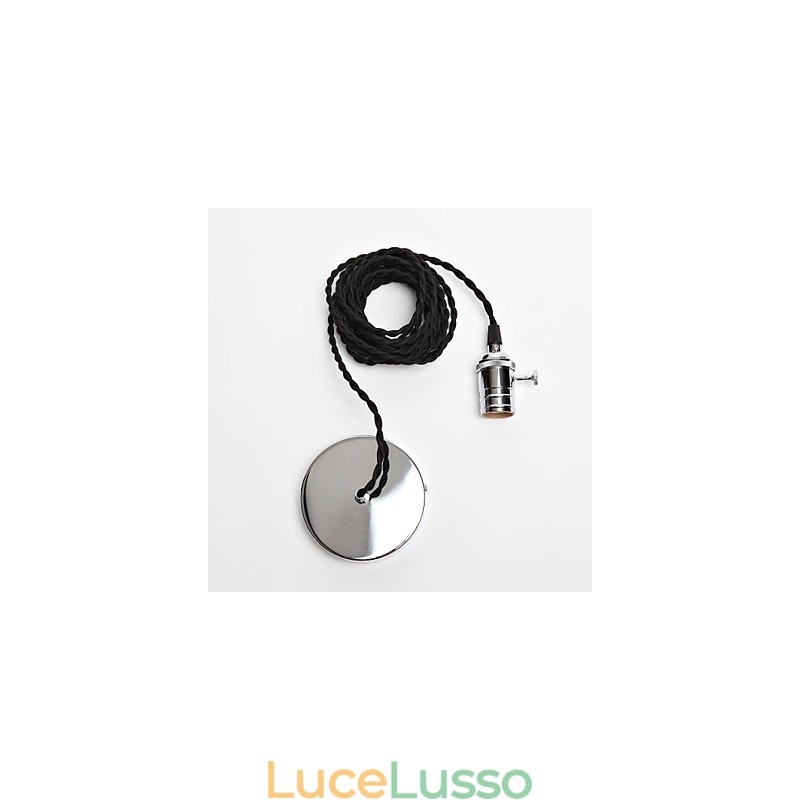 Lampada a sospensione in metallo in stile mini vintage classico tradizionale