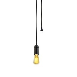 Lampada a sospensione in metallo con verniciatura in stile mini vintage per garage