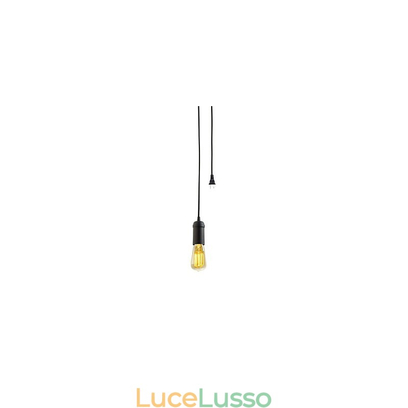 Lampada a sospensione in metallo con verniciatura in stile mini vintage per garage