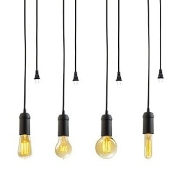 Lampada a sospensione in metallo con verniciatura in stile mini vintage per garage