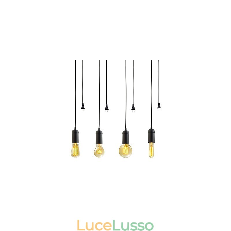 Lampada a sospensione in metallo con verniciatura in stile mini vintage per garage