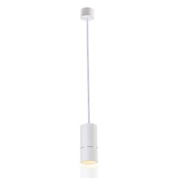 GE 05032 8W 136mm 1 luce Mini lampada a sospensione Bianco polvere con alluminio