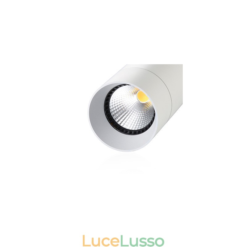 GE 05032 8W 136mm 1 luce Mini lampada a sospensione Bianco polvere con alluminio