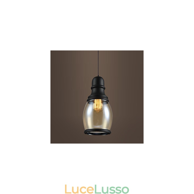 Illuminazione retrò Loft Lights Lampada a sospensione in vetro