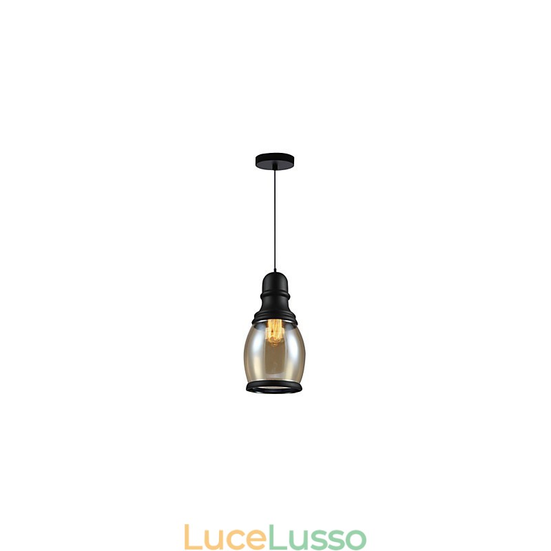 Illuminazione retrò Loft Lights Lampada a sospensione in vetro