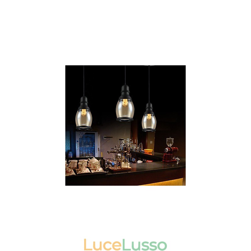 Illuminazione retrò Loft Lights Lampada a sospensione in vetro