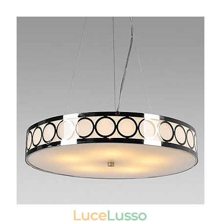 Plafoniera in cristallo con 5 luci