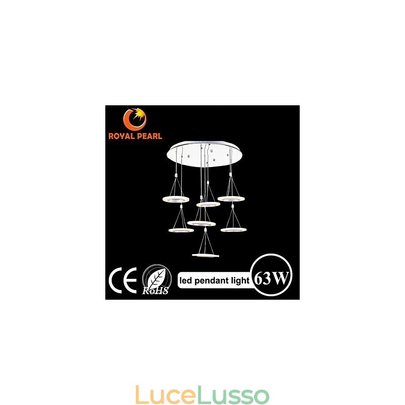Illuminazione a sospensione per ufficio da 63 W per interni