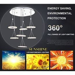 Illuminazione a sospensione per ufficio da 63 W per interni