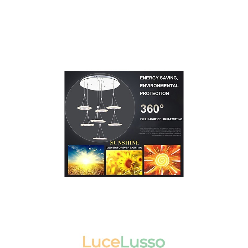 Illuminazione a sospensione per ufficio da 63 W per interni