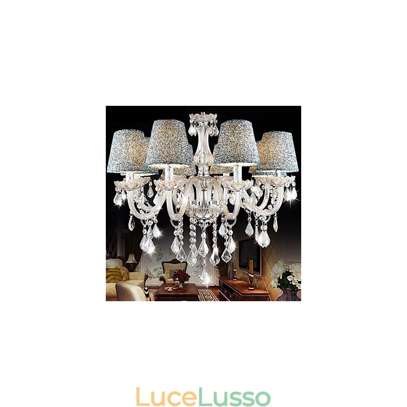 Paralume per lampadario in cristallo trasparente K9 incluso