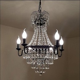 Lampada di cristallo retrò in stile country americano