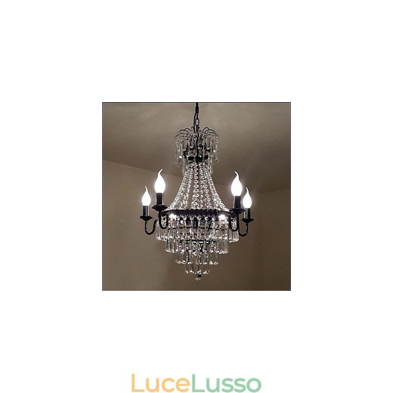Lampada di cristallo retrò in stile country americano