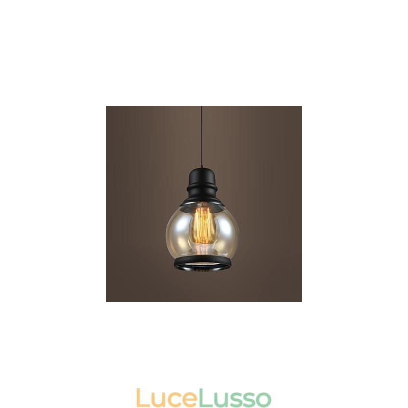 Illuminazione retrò Loft Lights Lampada a sospensione in vetro
