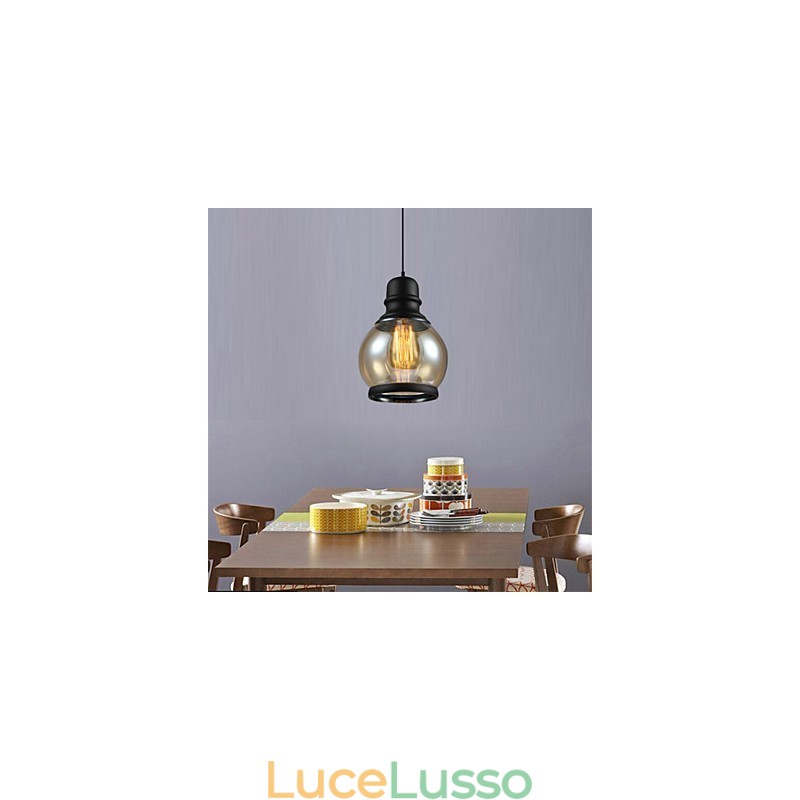 Illuminazione retrò Loft Lights Lampada a sospensione in vetro