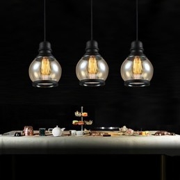 Illuminazione retrò Loft Lights Lampada a sospensione in vetro