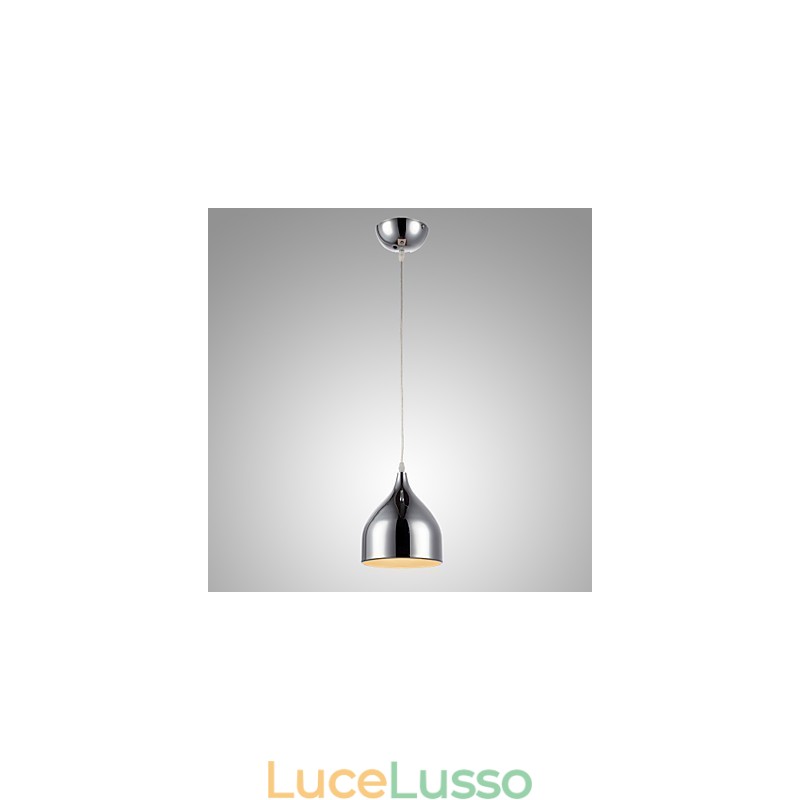 Lampada a sospensione moderna in ferro elettroplaccato