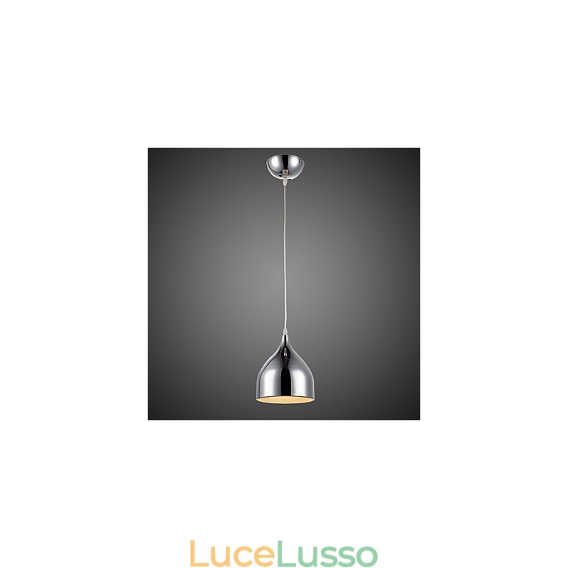 Lampada a sospensione moderna in ferro elettroplaccato