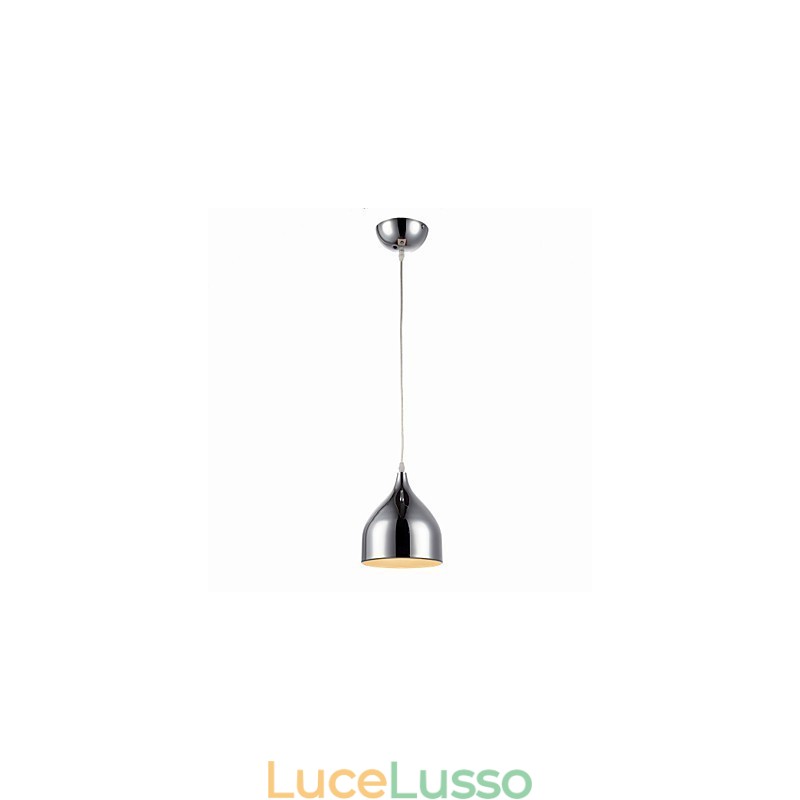 Lampada a sospensione moderna in ferro elettroplaccato