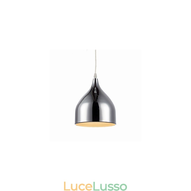 Lampada a sospensione moderna in ferro elettroplaccato