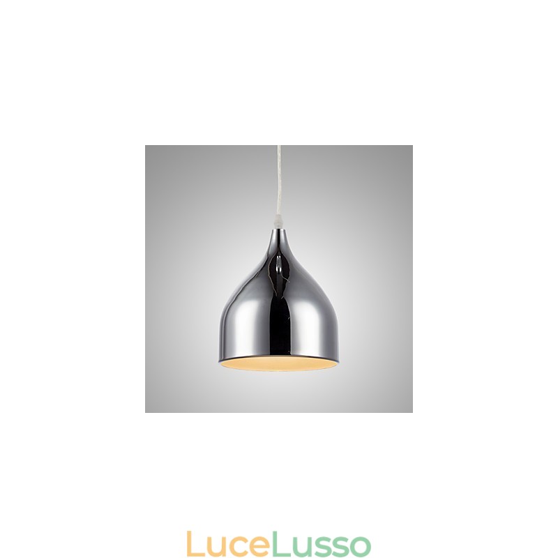 Lampada a sospensione moderna in ferro elettroplaccato