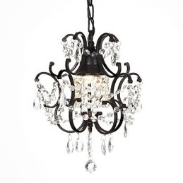 Lampadario moderno con perline di cristallo