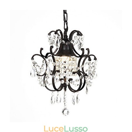 Lampadario moderno con perline di cristallo